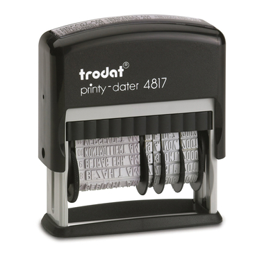 TRODAT Stempel Printy Wortband D 4817D-EK-SC 12 Texte 4x46mm