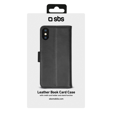 Custodia book in vera pelle per iPhone XS Max | SBS