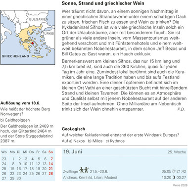 HARENBERG Calendrier détachable 2026 2105000+26 Reise DE 15.4x16.5cm