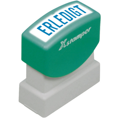XSTAMPER Timbro Erledigt GE 18-B blu