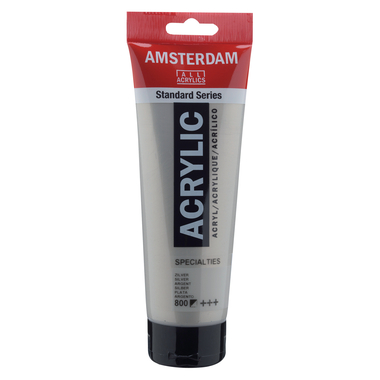 AMSTERDAM Peinture acrylique 250ml 17128000 argent 800
