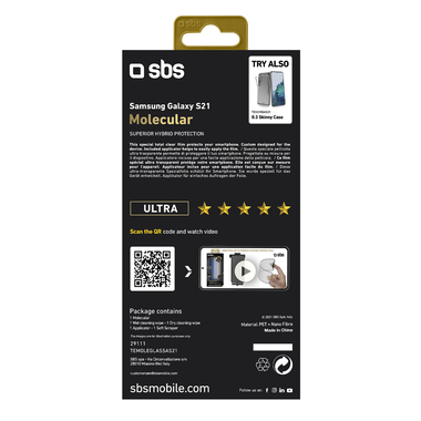 Pellicola Nano Fibra ultra durevole per Samsung Galaxy S21
