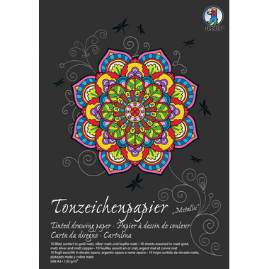 URSUS Tonzeichenpapier-Block A3 2154001SE 130g, weiss 10 Blatt