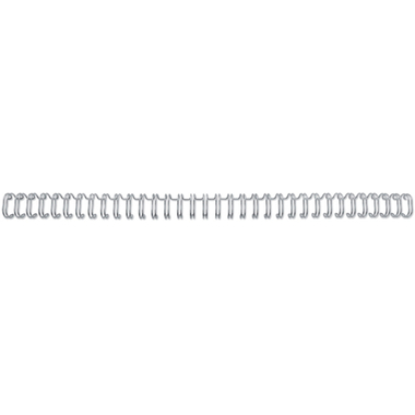 GBC Drahtbinderücken 6mm A4 RG810497 silber, 34 Ringe 100 Stück
