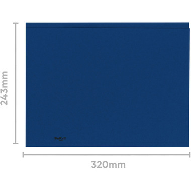 BIELLA Vertikalmappe Recycolor 25342705U 32x23,3/24,3cm, blau 100 St.