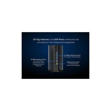 Netgear Sistema Mesh Orbi 970 RBE973SB-100EUS Set da 3, Nero