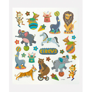 FOLIA Charming-Sticker 18201 Circus 2 Blatt/49 Stück