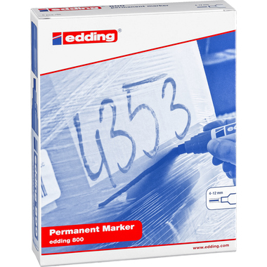 EDDING Permanent Marker 800 4-12mm 800-99 5 Farben ass.