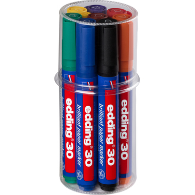 EDDING Permanent Marker 30 30-E8 8 colori ass.