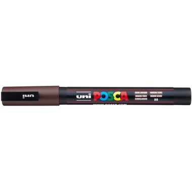 UNI-BALL Posca Marker 0.9-1.3mm PC-3M Dark brown dunkelbraun