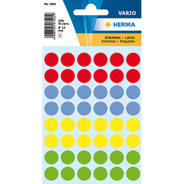 HERMA Marqueurs 13mm 1851 couleurs ass. 240 pcs.