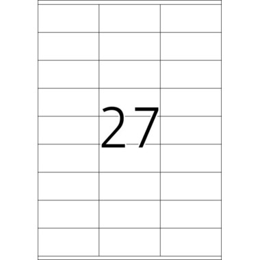 HERMA Universal-Etiketten 70x32mm 4450 weiss 2700 St./100 Blatt