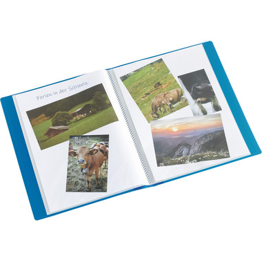 KOLMA Sichtbuch Easy A4 03.752.05 blau 20 Taschen