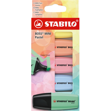 STABILO Boss mini 2-5mm 07/5-2-02 étui 5 pièces