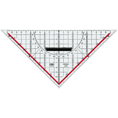 M+R Squadra Acryl 22cm 23250100 manico mobile, rosso