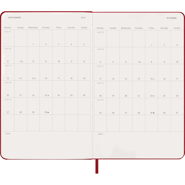 MOLESKINE Agenda Classic Large 2027 DHF212DC3Y27 1G/1P scarlatto HC 13x21cm