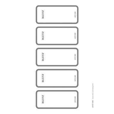 LEITZ Rückenschild Ordner 46x111mm 16920085 selbstklebend 50 Stück