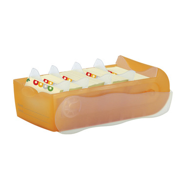HAN Karteibox Croco A8 998-613 orange 9.7x6.7x19.1cm