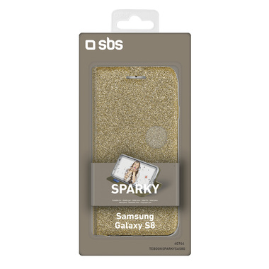 Custodia book glitterata per Samsung Galaxy S8