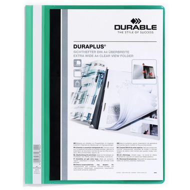 DURABLE Dossier di present. DURAPLUS 257905 per 100 fogli A4 verde