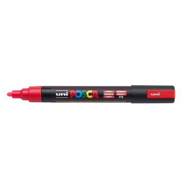 UNI-BALL Posca Marker 1,8-2,5mm PC-5M F.RED fluo rot, Rundspitze