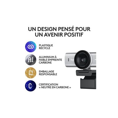 Logitech Webcam MX Brio 4K Pale Grey