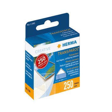 HERMA Coins de photos Transparol 1380 auto-adhésif 250 pcs.