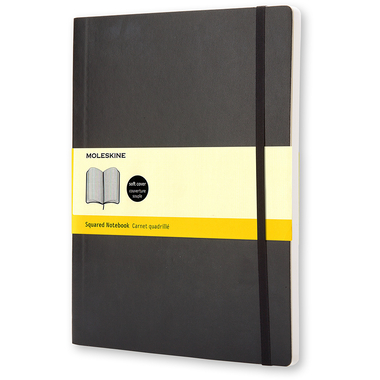 MOLESKINE Notizbuch Soft XL 724-7 kariert schwarz