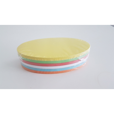 BEREC Cartes, 6 couleurs ass. 520.SK300 Ovale 185x105mm 300 pcs.