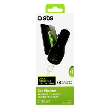 Chargeur de batterie automobile USB de 2 100 mAh | SBS