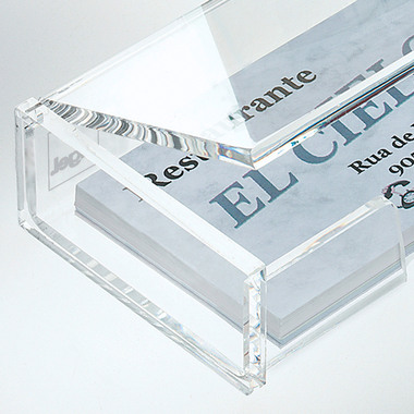 SIGEL Box biglietti da visita VA112 transp. 98x68x29mm, 80 cartes