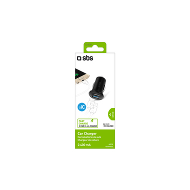 Chargeur de batterie USB automobile Dual 2 400 mAh