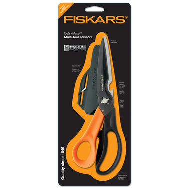 FISKARS Mehrzweckschere 23cm 1000809 orange/schwarz, Rechtshänder
