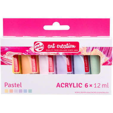 TALENS Colore acrilici 6x12ml 9021862M Pastel