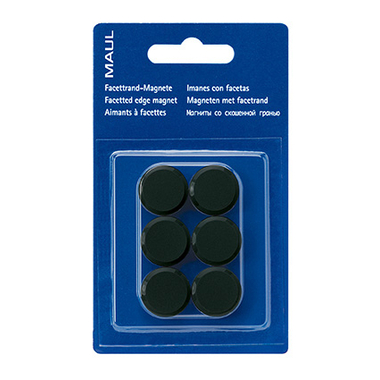 MAUL Aimant 20mm 6176290 noir 6 pcs.
