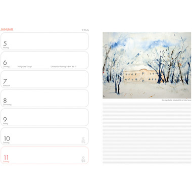 HEYE Lady Tagebuch/Kalender 2026 1410+26 1W/1S DE 15.2x21.5cm