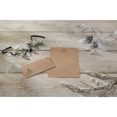 SIGEL Weihnachts-Motiv-Papier A4 DP415 Apples Kraftpapier 100 Stk.