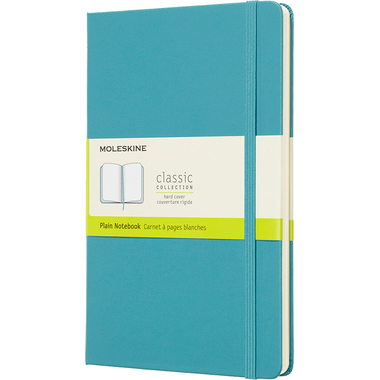 MOLESKINE Notizbuch Classic HC Large 341715383 riff blau, blanco 240 Blatt