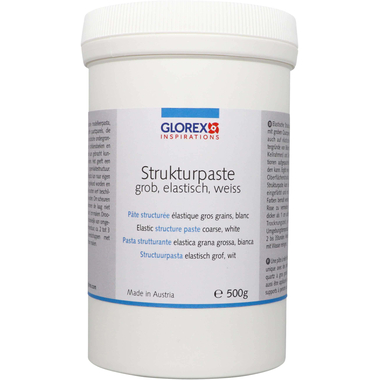 GLOREX Strukturpaste 500g 68090960 grob, weiss