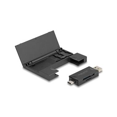 Delock Lettore di schede esterno USB-C / A 5 Gbps per SD e Micro SD