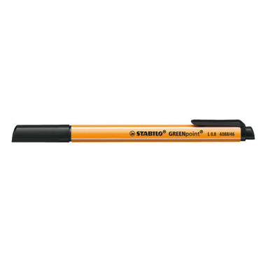 STABILO Faserschr. GREENpoint 0,8mm 6088/46 schwarz