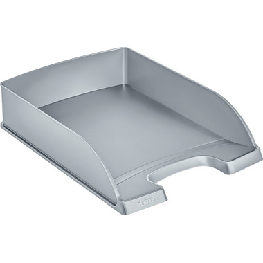 LEITZ Corbeille à courrier Plus A4 52270084 argent