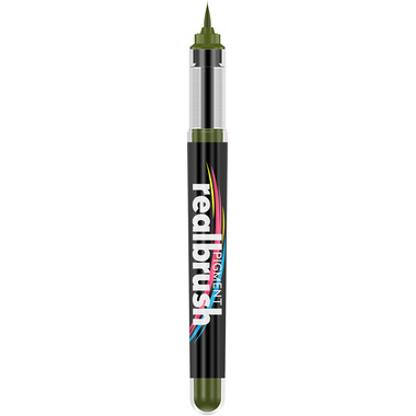 KARIN Real Brush Pen 0.4mm 33Z371 Pigment, verde oliva