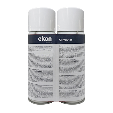 2 Kanister Druckluftspray für PCs und Tastaturen | Ekon