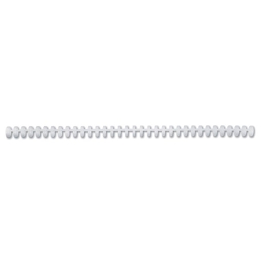 GBC Baguettes de reliure 16m A4 387340E blanc, 34 anneaux 50 pcs.