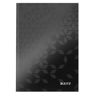 LEITZ Notizbuch WOW A5 4628-10-95 kariert, 90g schwarz