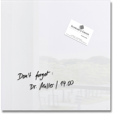 SIGEL Glass Calamitaboard GL158 bianco 300x300x15mm