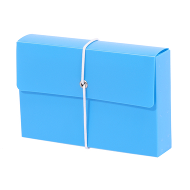 METZGER&MENDLE Schedario con elastico A7 66030361 blu 7.5x12.5cm