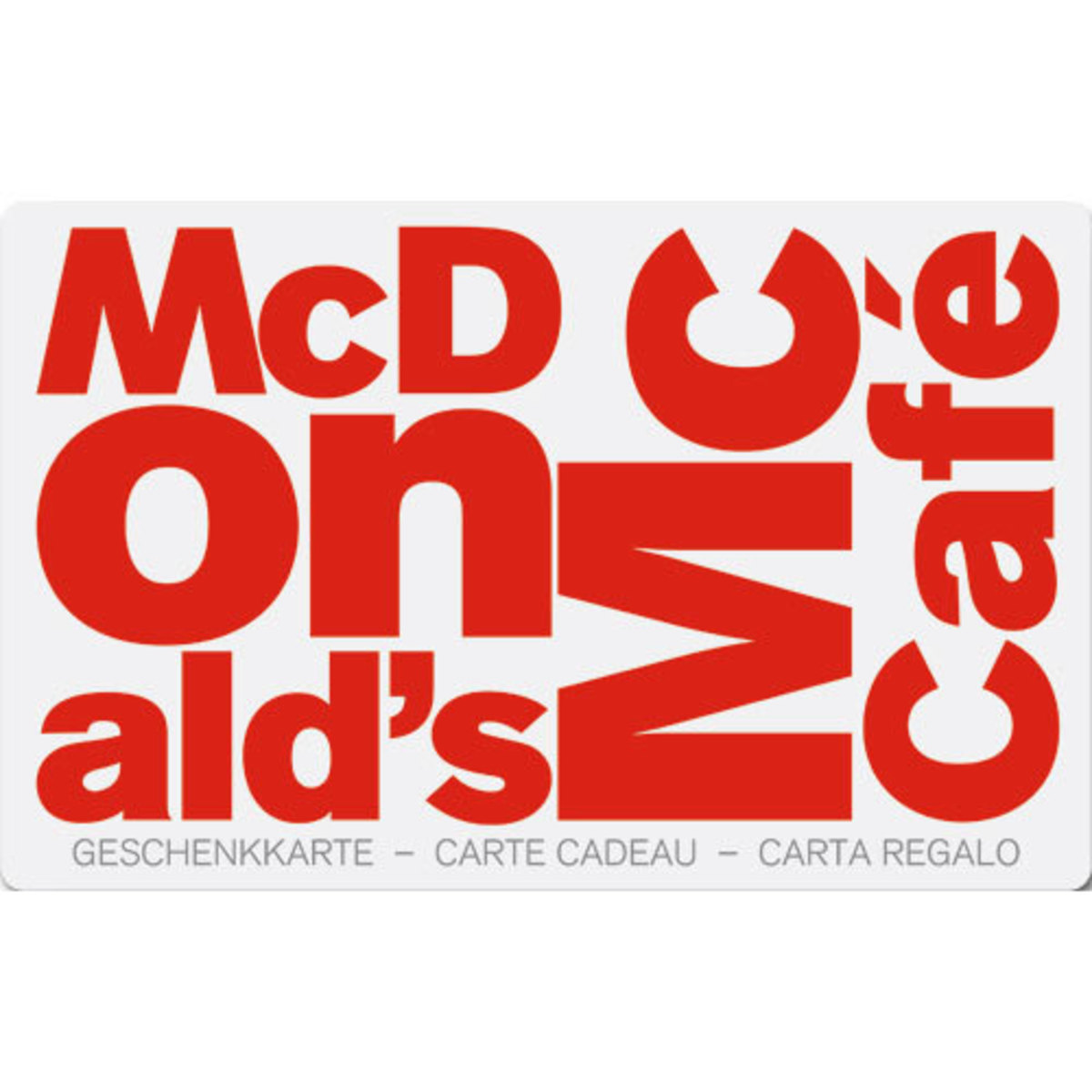 Geschenkkarte McDonald