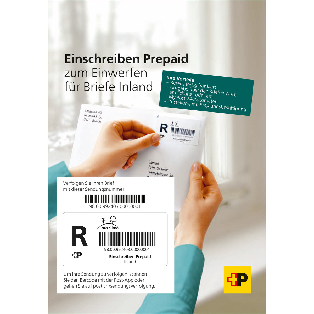 Einschreiben Prepaid kaufen auf